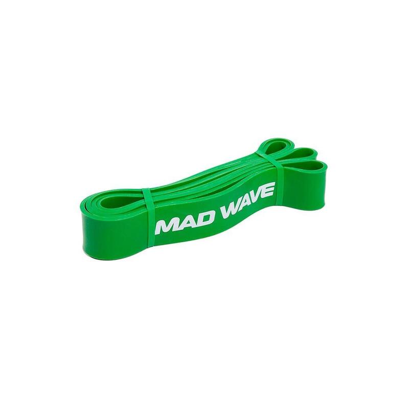 Banda Elástica largaa de resistencia MAD WAVE Verde 22.7 – 54.5 kgs