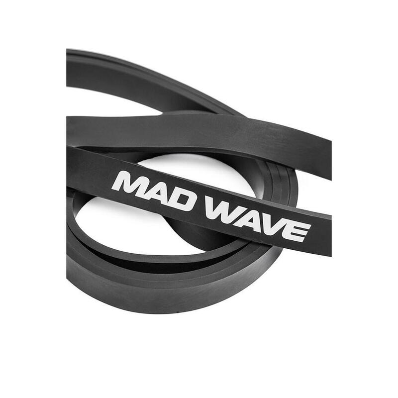 Banda Elástica larga de resistencia MAD WAVE Negra 13.6 – 22.7 kgs