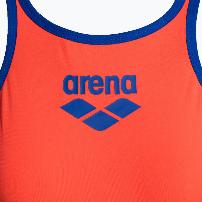 Arena One BigLogo Swimsuit - Floreale/Neon Blue