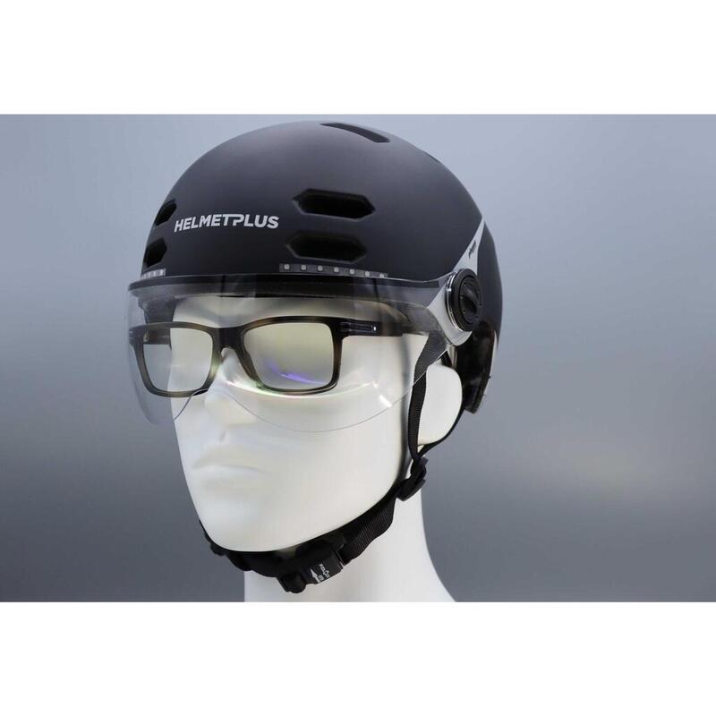 CASCO DE BICICLETA CON LUCES, SONIDO ESTÉREO Y MICRÓFONO INTEGRADO- PHENIX NEGRO