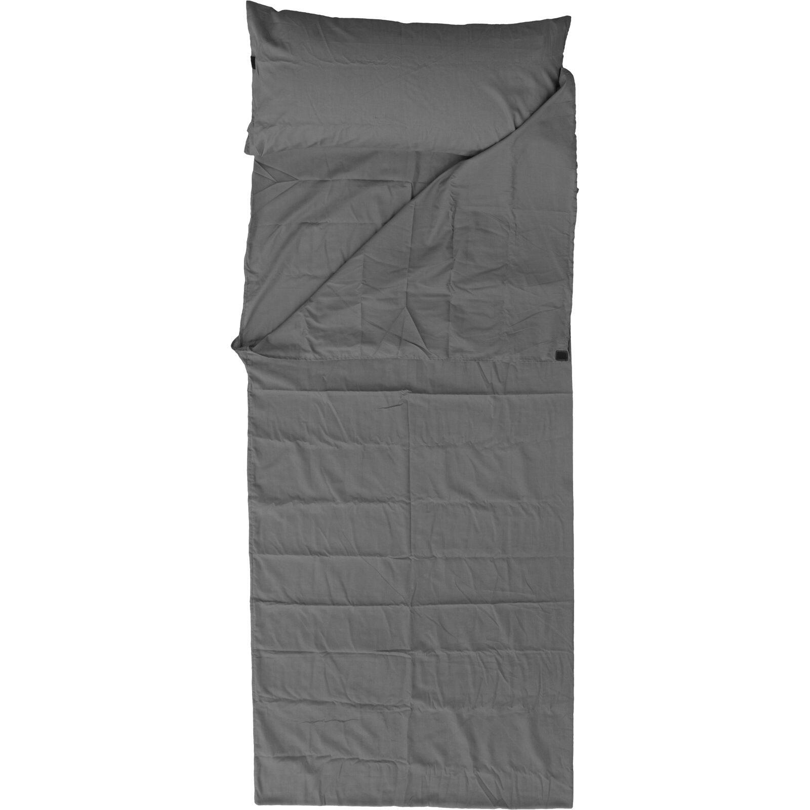 Deckenform Sleeping Liner Poly-Baumwolle anthrazit 3/7