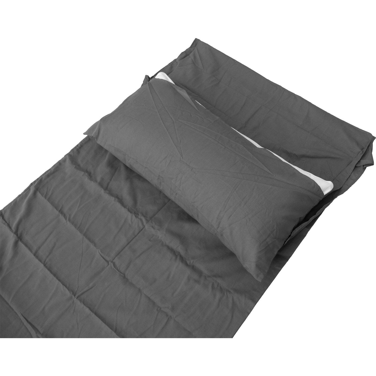 Deckenform Sleeping Liner Poly-Baumwolle anthrazit 5/7