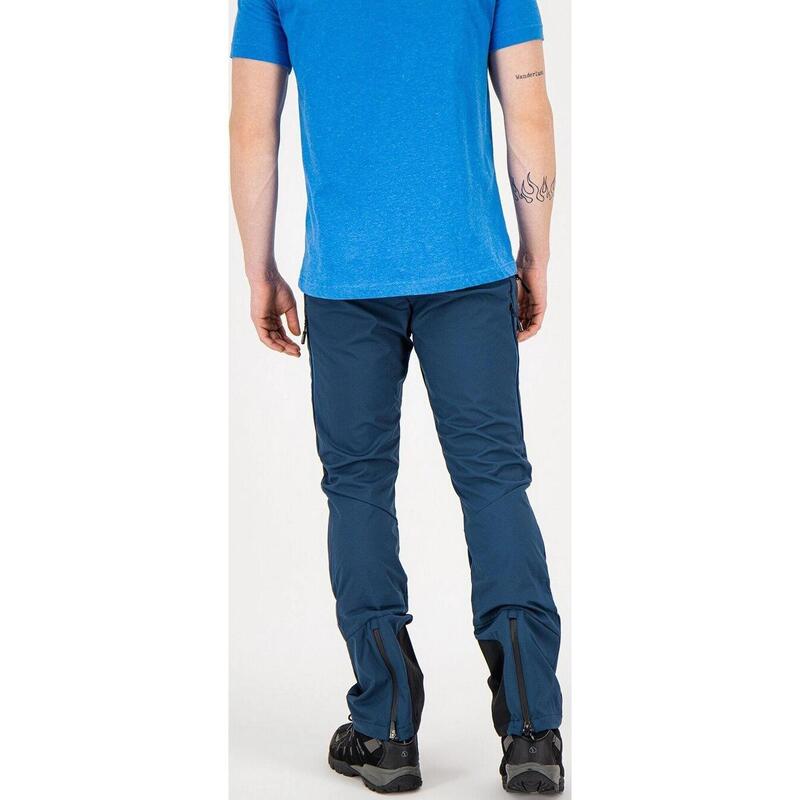 Pantaloni de drumetie ROB Softshell Pants - albastru inchis barbati