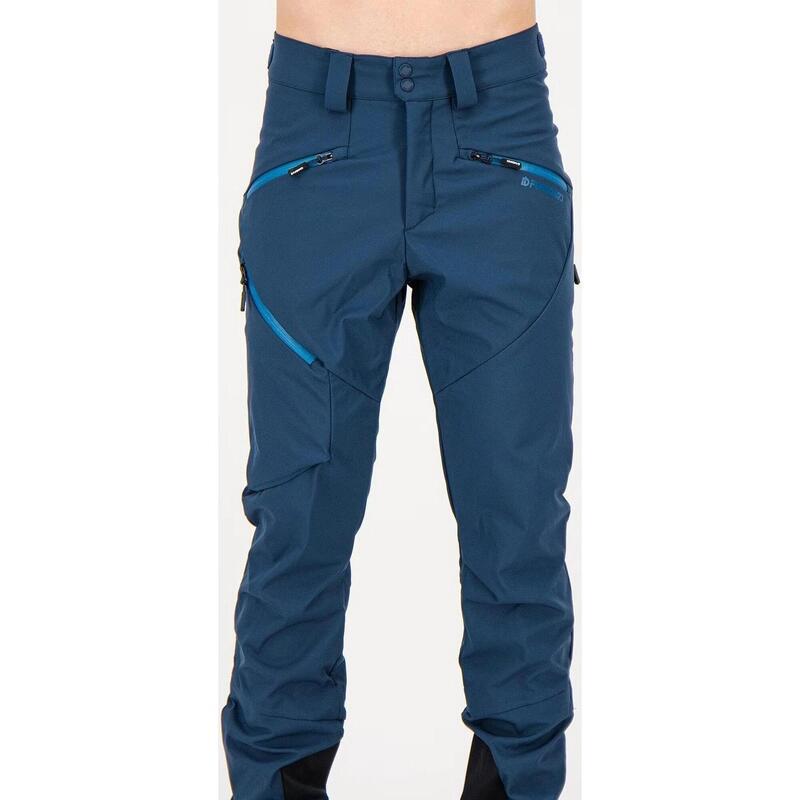 Pantaloni de drumetie ROB Softshell Pants - albastru inchis barbati