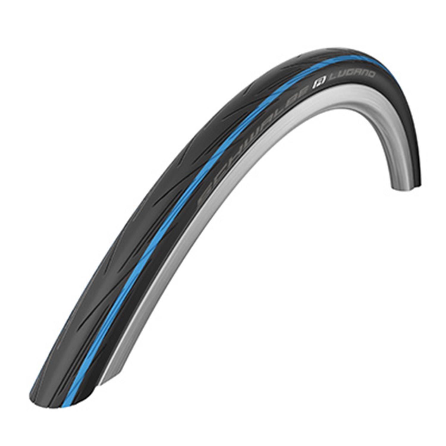 Schwalbe LUGANO II K-Guard 700 x 25C Folding Blue Black Tyre 1/2