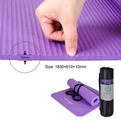 Yoga Mat / Esterilla De Yoga Grosor 10mm Violeta con Ofertas en