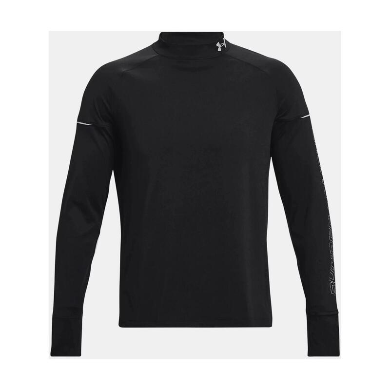 Tricou cu maneci lungi, pentru sport Ua Outrun The Cold Ls - negru barbati