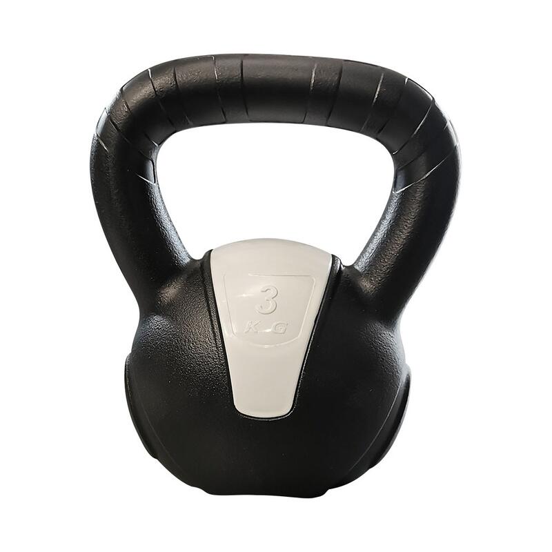 Kettlebell, fekete-fehér, 3 kg