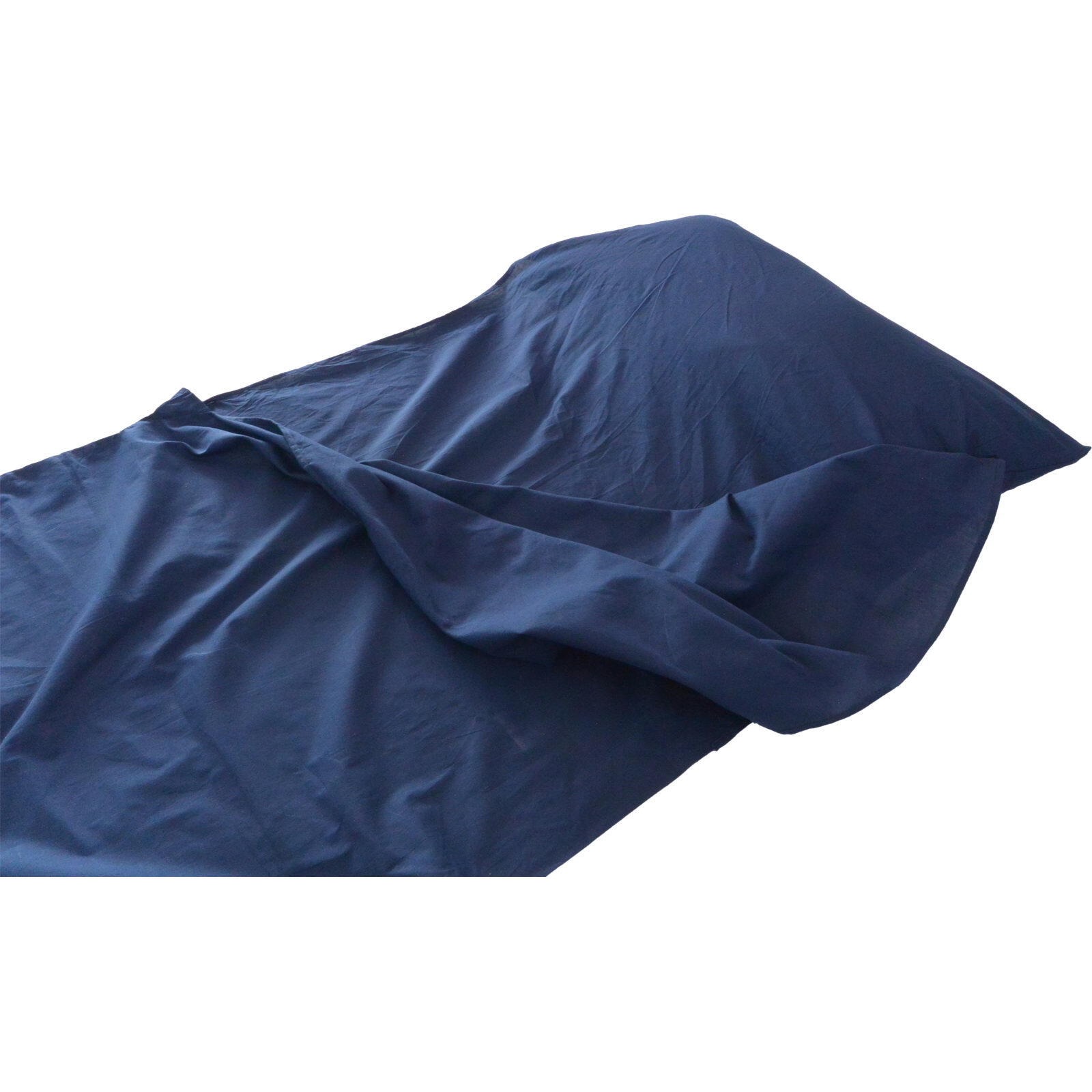 Deckenform Sleeping Liner Poly-Baumwolle royalblau 4/7
