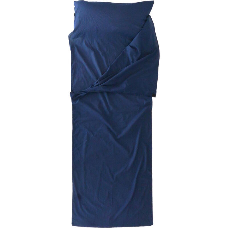 Deckenform Sleeping Liner Poly-Baumwolle royalblau