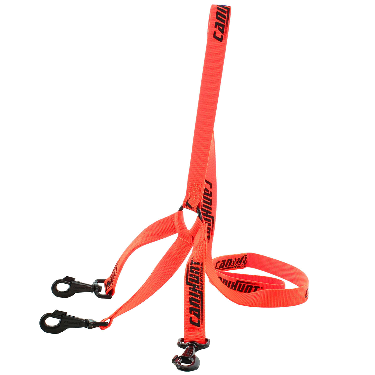 Laisse tripleur HUNTER FIRST orange 150cm 2/3