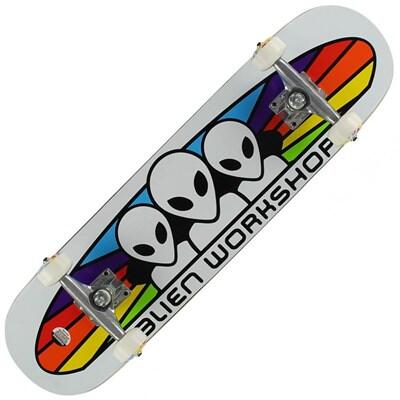 ALIEN WORKSHOP Spectrum White 8inch Complete Skateboard