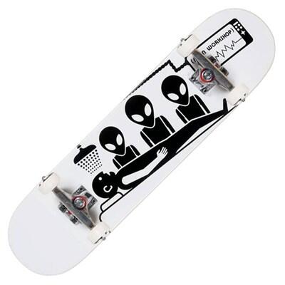 ALIEN WORKSHOP Abduction White 7.75inch Complete Skateboard