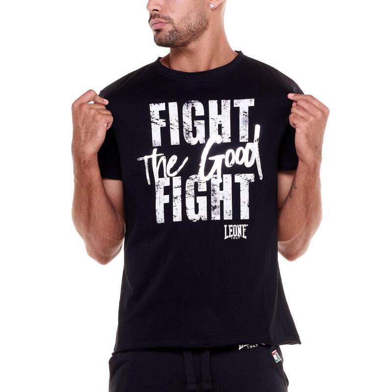 T-shirt da uomo stampa "The good fight"  Sporty