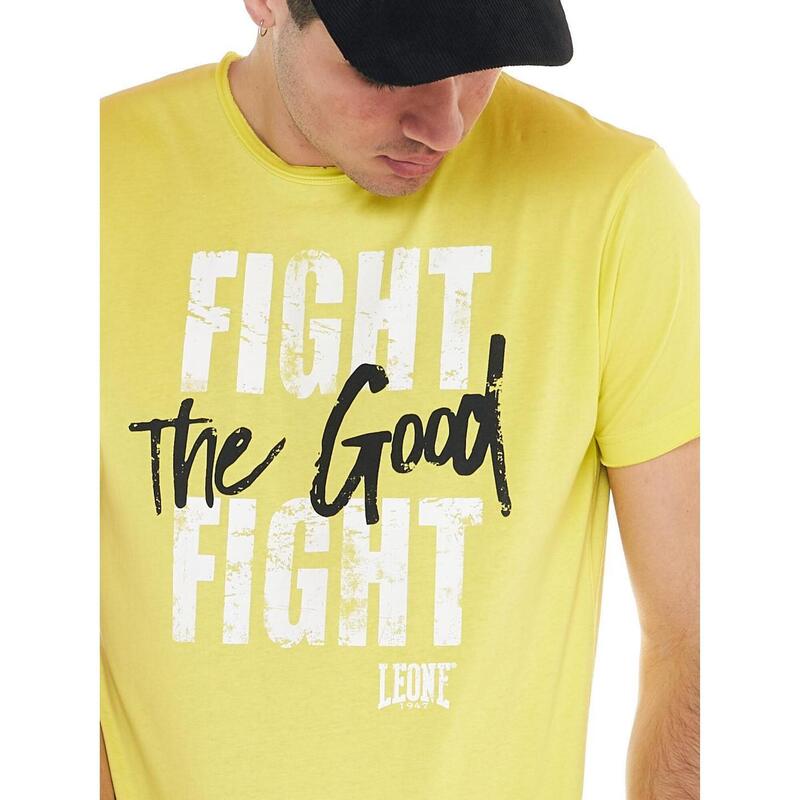 T-shirt da uomo stampa &quot;The good fight&quot;  Sporty