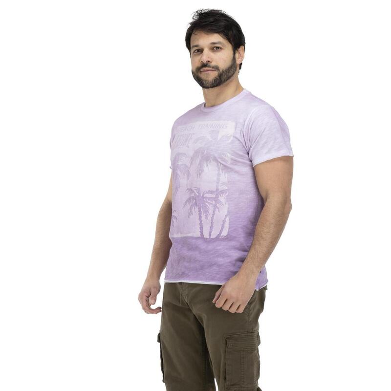 Camiseta masculina de praia tie-dye