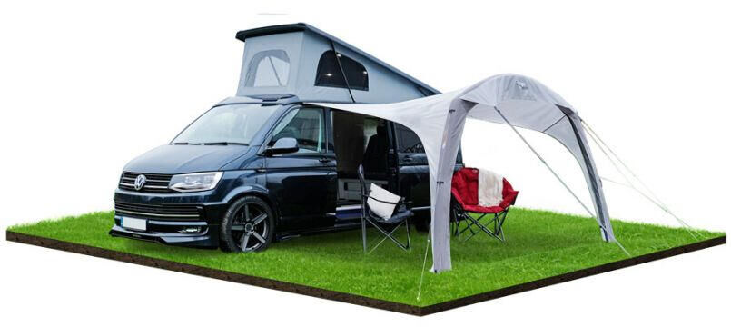 VANGO Vango AirBeam Sky Canopy for Caravan & Motorhomes 2.5M - Fixed Awning - Grey Vio