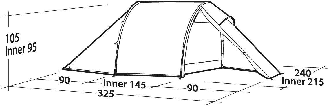 Easy Camp Vega 300 Compact tent 2/7