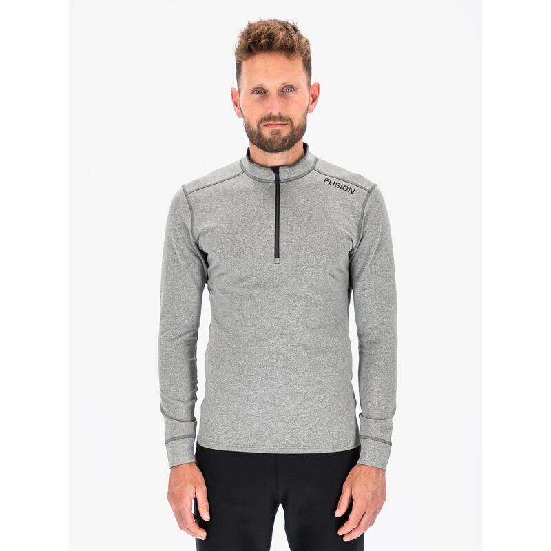 FUSION MENS C3 ZIP NECK Laufshirt Trainingsshirt