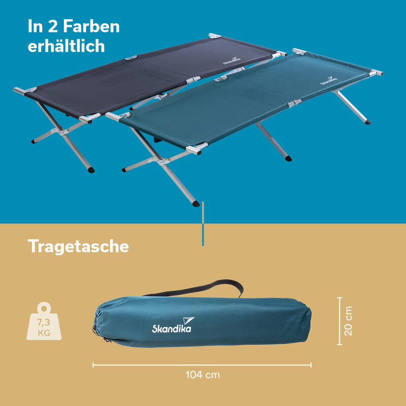 Cama Plegable Catre de Camping Vuoma con bolsa organizadora