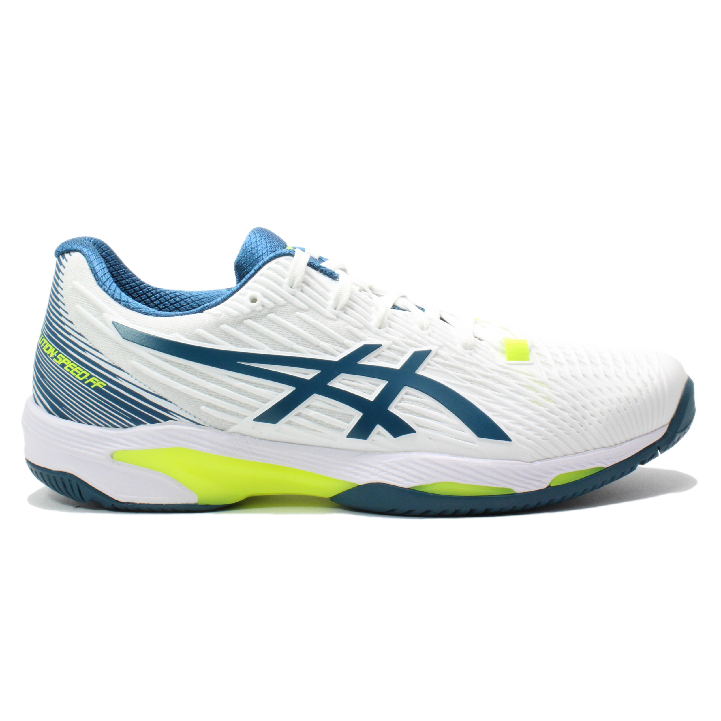 ASICS Scarpa da Tennis Uomo Solution Speed FF 2 Bianco Turchese
