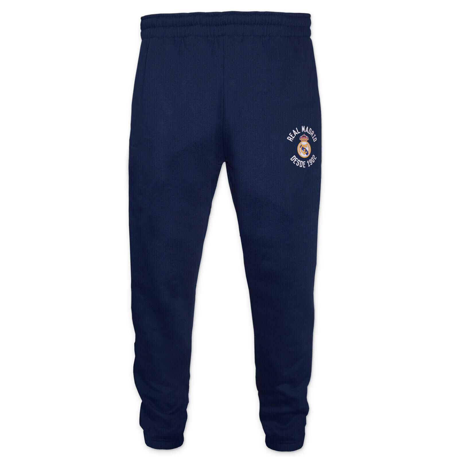 REAL MADRID Real Madrid Boys Joggers Jog Pants Slim Fit Fleece Kids OFFICIAL Football Gift