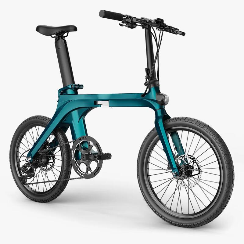 Bicicleta plegable urbana CBC500 rin 20 btwin - azul oscuro - Decathlon