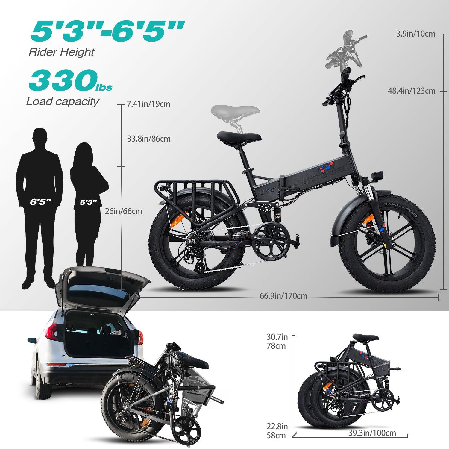 Bicicleta Electrica Plegable Engwe ENGINE PRO 750W 6/7