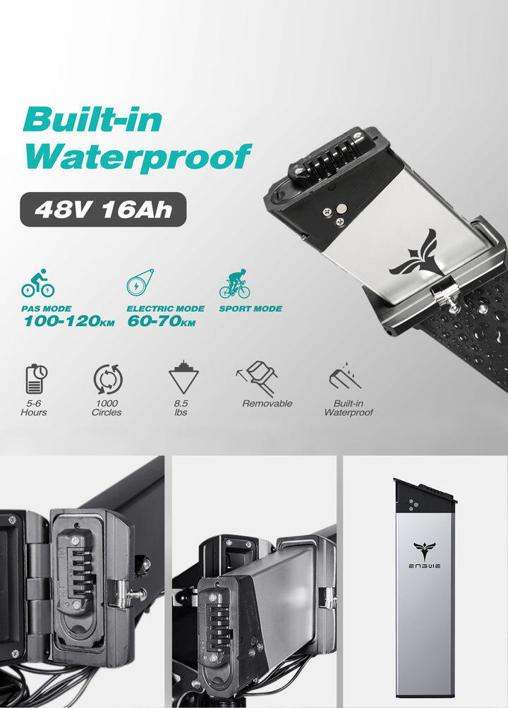 Bicicleta Electrica Plegable Engwe ENGINE PRO 750W 5/7