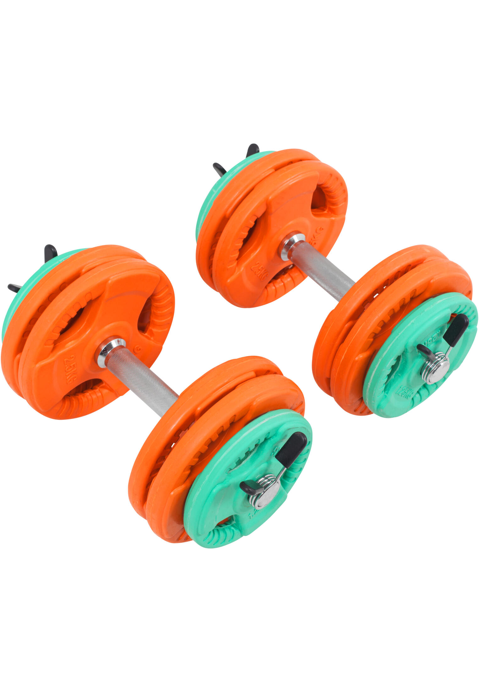KIT HALTÈRES COURT 30KG REVETEMENT CAOUTCHOUC |MUSCULATION| 30MM/31MM 2/7