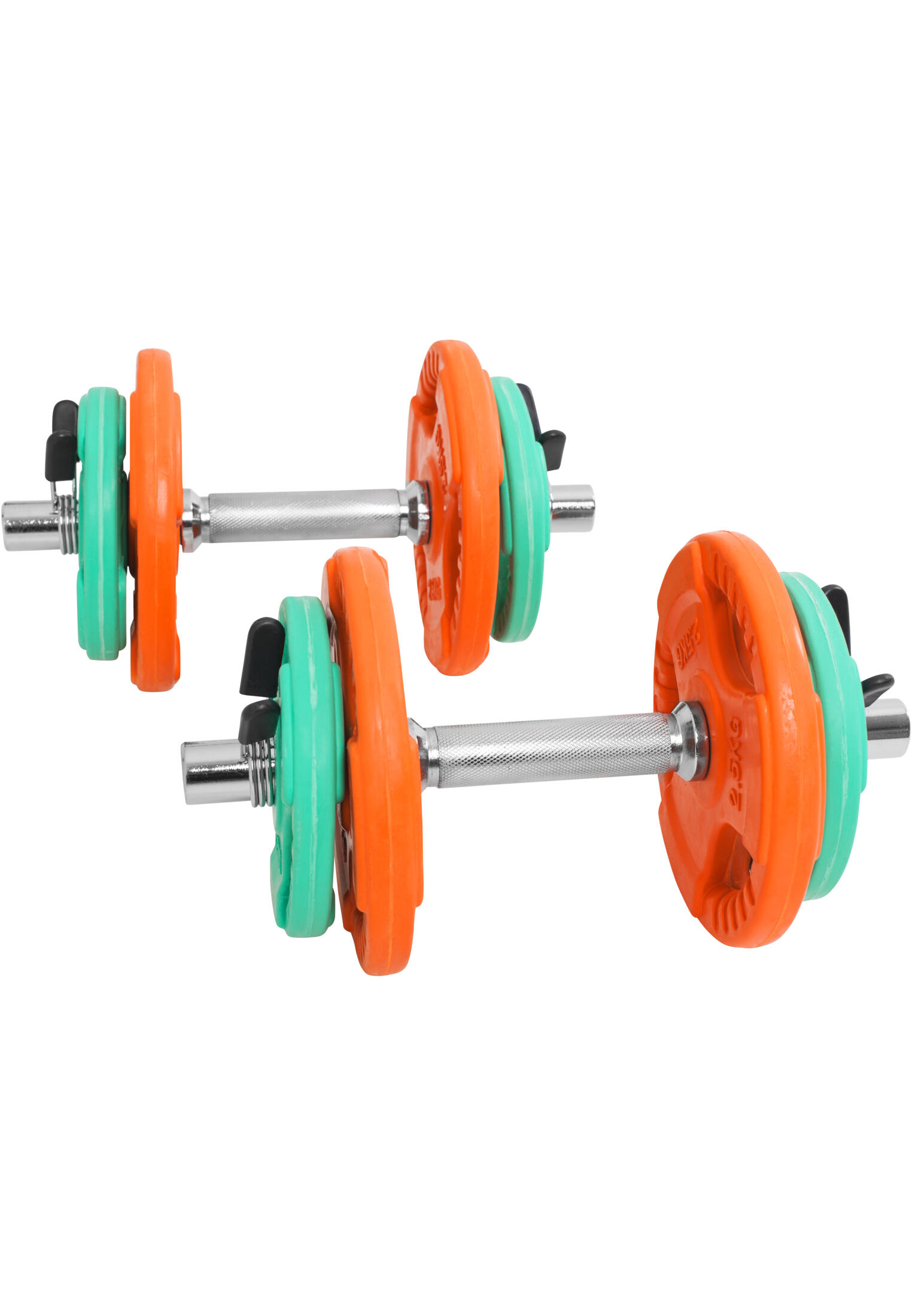 KIT HALTÈRES COURT 20KG REVETEMENT CAOUTCHOUC |MUSCULATION| 30MM/31MM 2/7