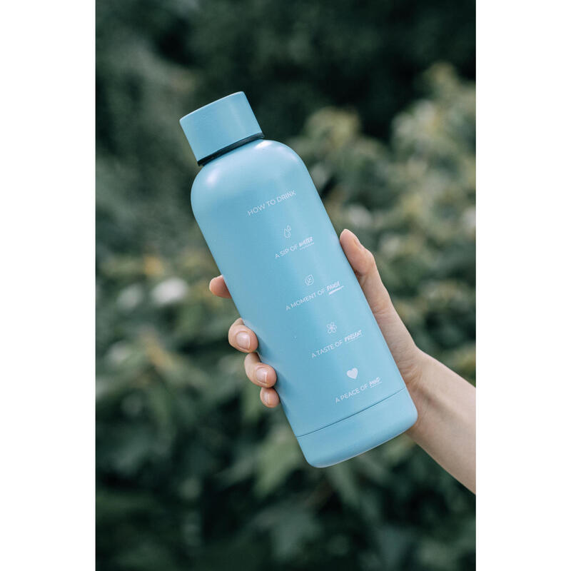 Mindful Bottle - 不銹鋼保温500ml - 藍色