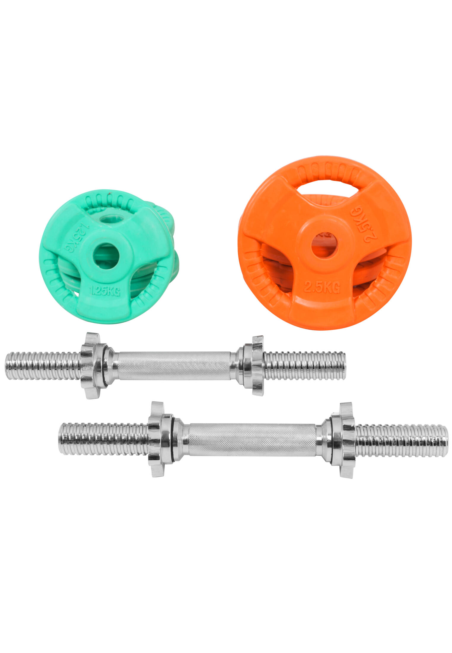 KIT HALTÈRES COURT 20KG REVETEMENT CAOUTCHOUC |MUSCULATION| 30MM/31MM 5/7
