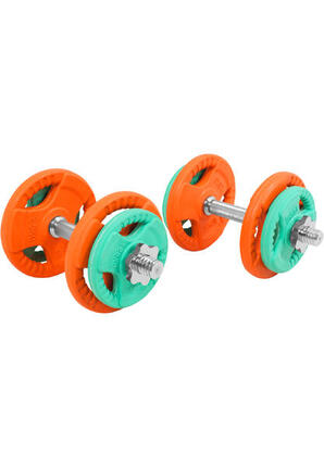 KIT HALTÈRES COURT 20KG REVETEMENT CAOUTCHOUC |MUSCULATION| 30MM/31MM