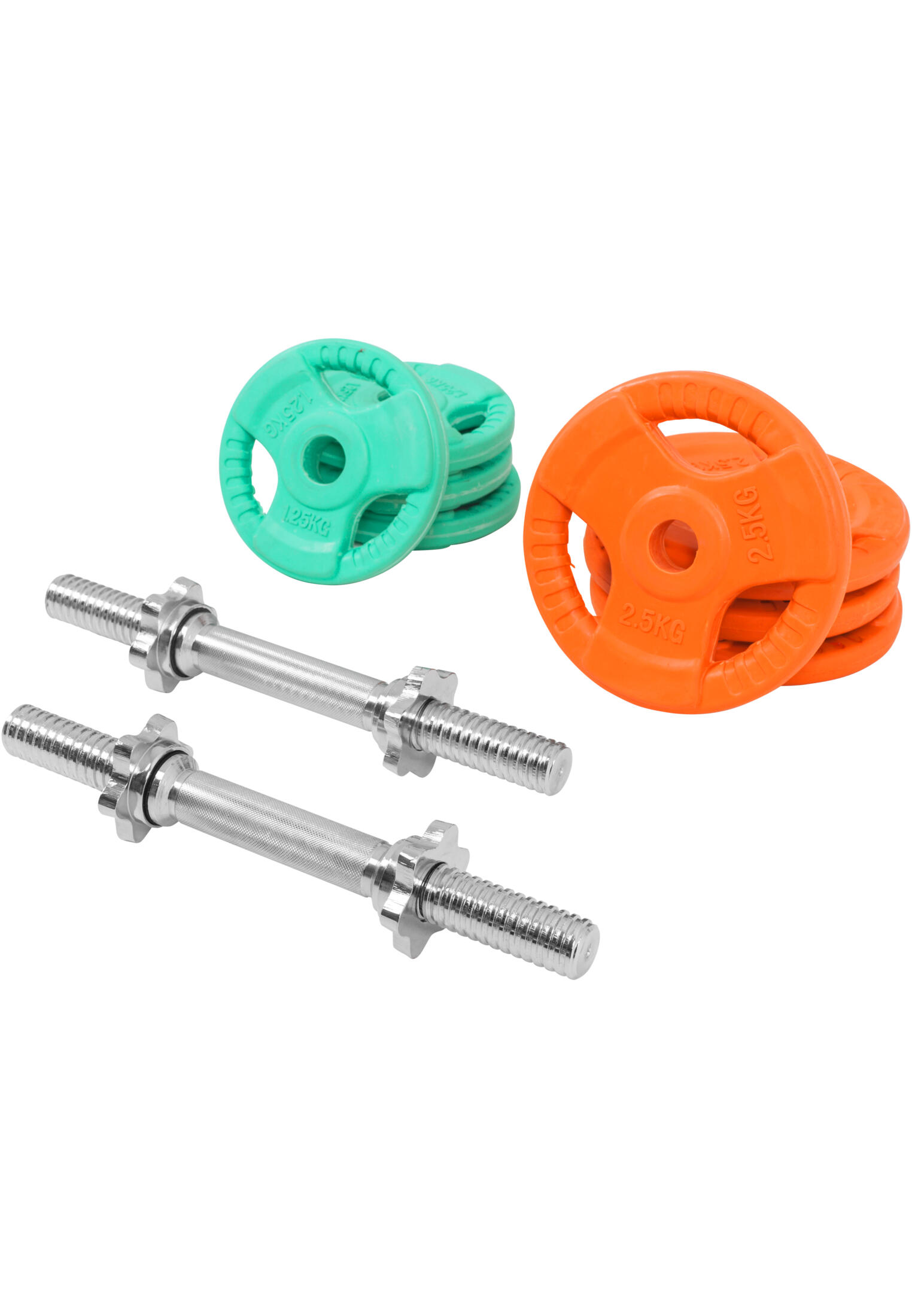 KIT HALTÈRES COURT 20KG REVETEMENT CAOUTCHOUC |MUSCULATION| 30MM/31MM 2/7