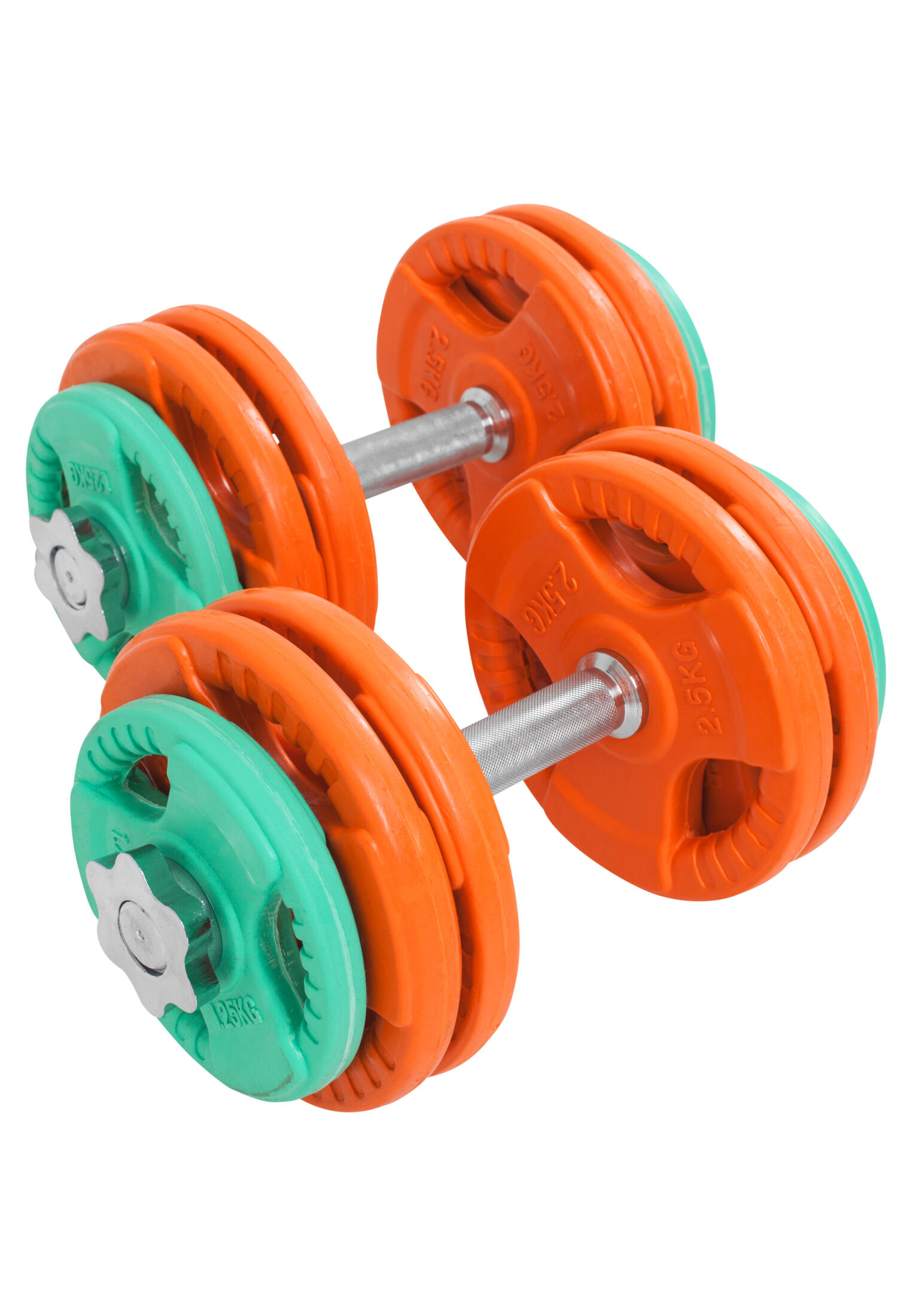 KIT HALTÈRES COURT 30KG REVETEMENT CAOUTCHOUC |MUSCULATION| 30MM/31MM 7/7