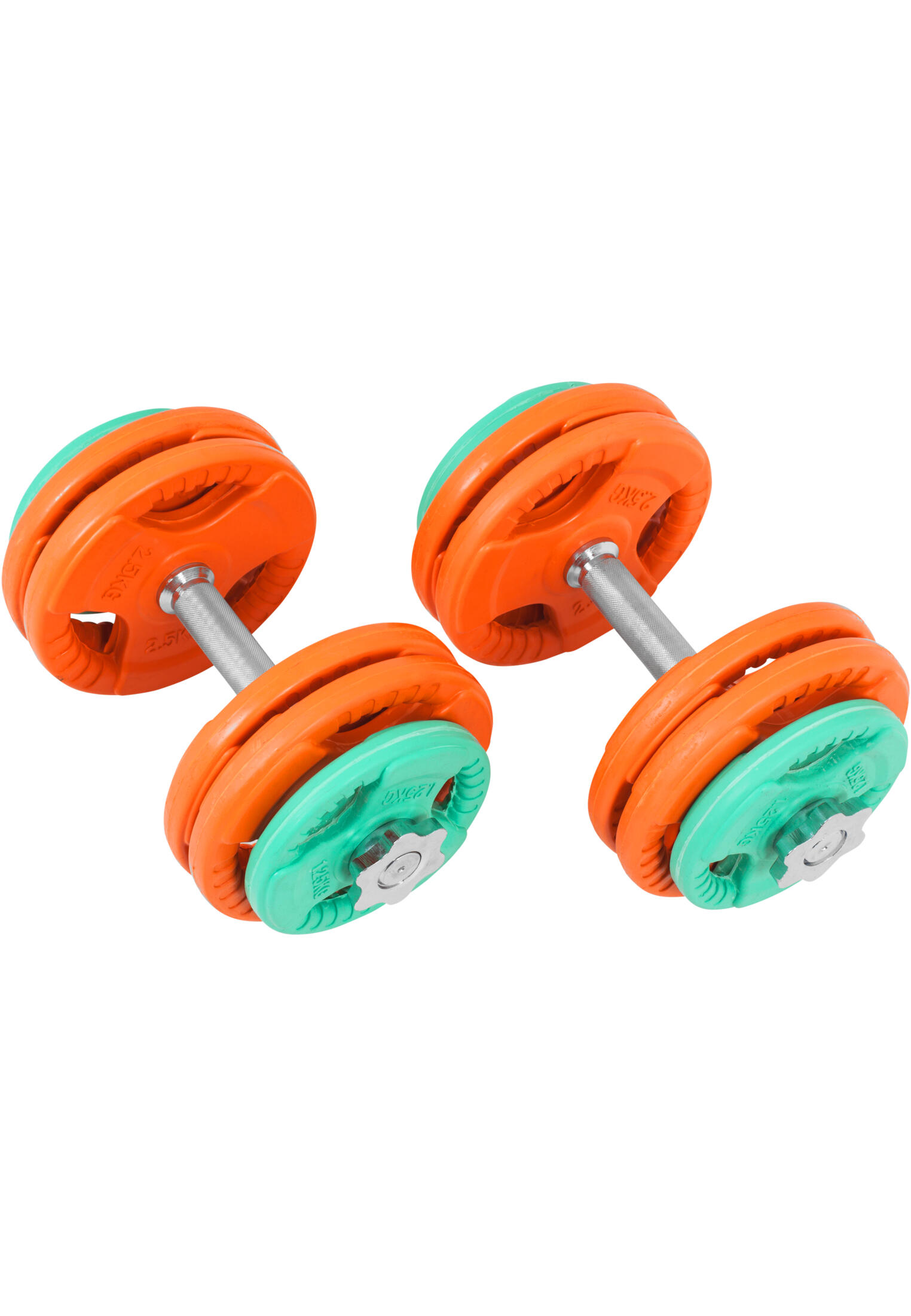 KIT HALTÈRES COURT 30KG REVETEMENT CAOUTCHOUC |MUSCULATION| 30MM/31MM 2/7
