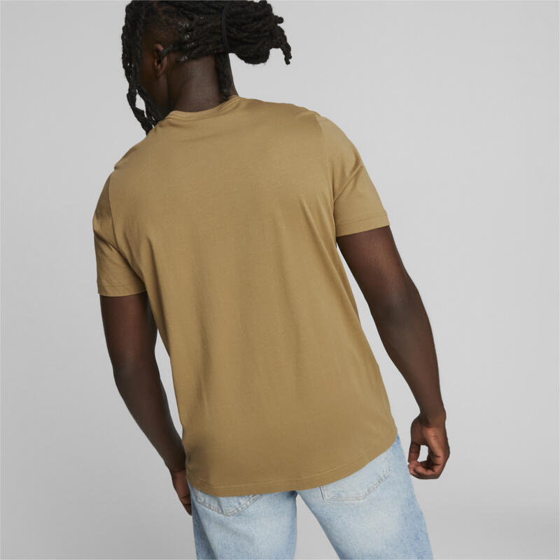 Essentials herenshirt met logo PUMA Toasted Beige