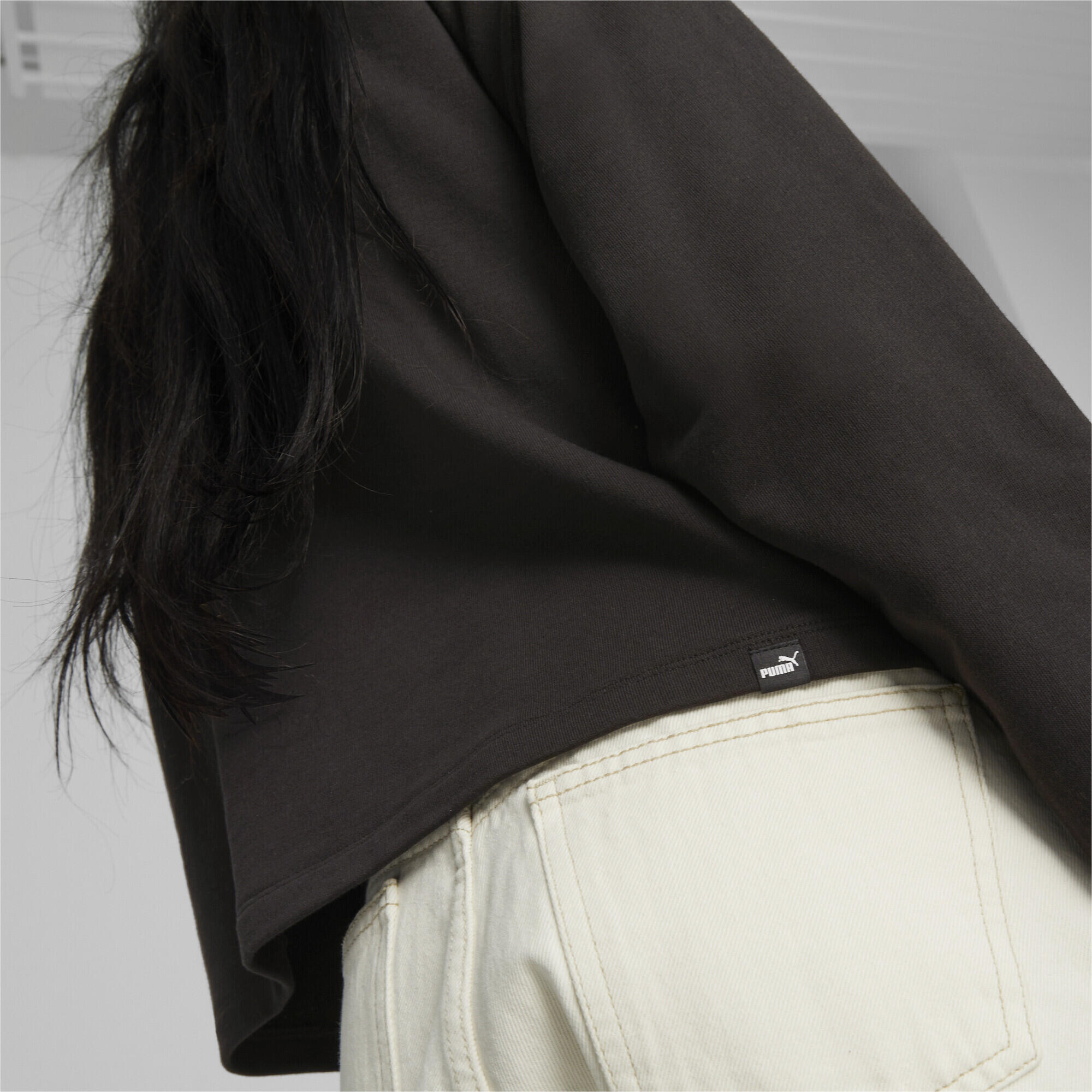 Sweat à demi-fermeture zippée et col montant HER Femme PUMA Black 5/6