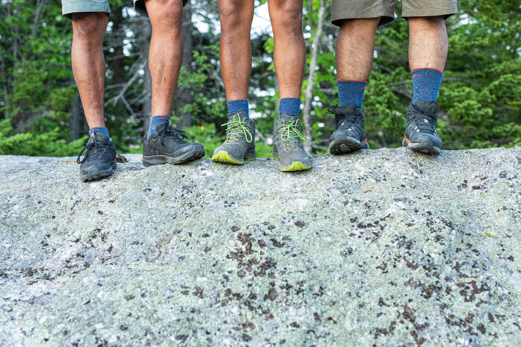 Darn Tough Light Hiker Men Merino Mini Crew Wandelsokken - Diep blauw/Zwart - 4/7