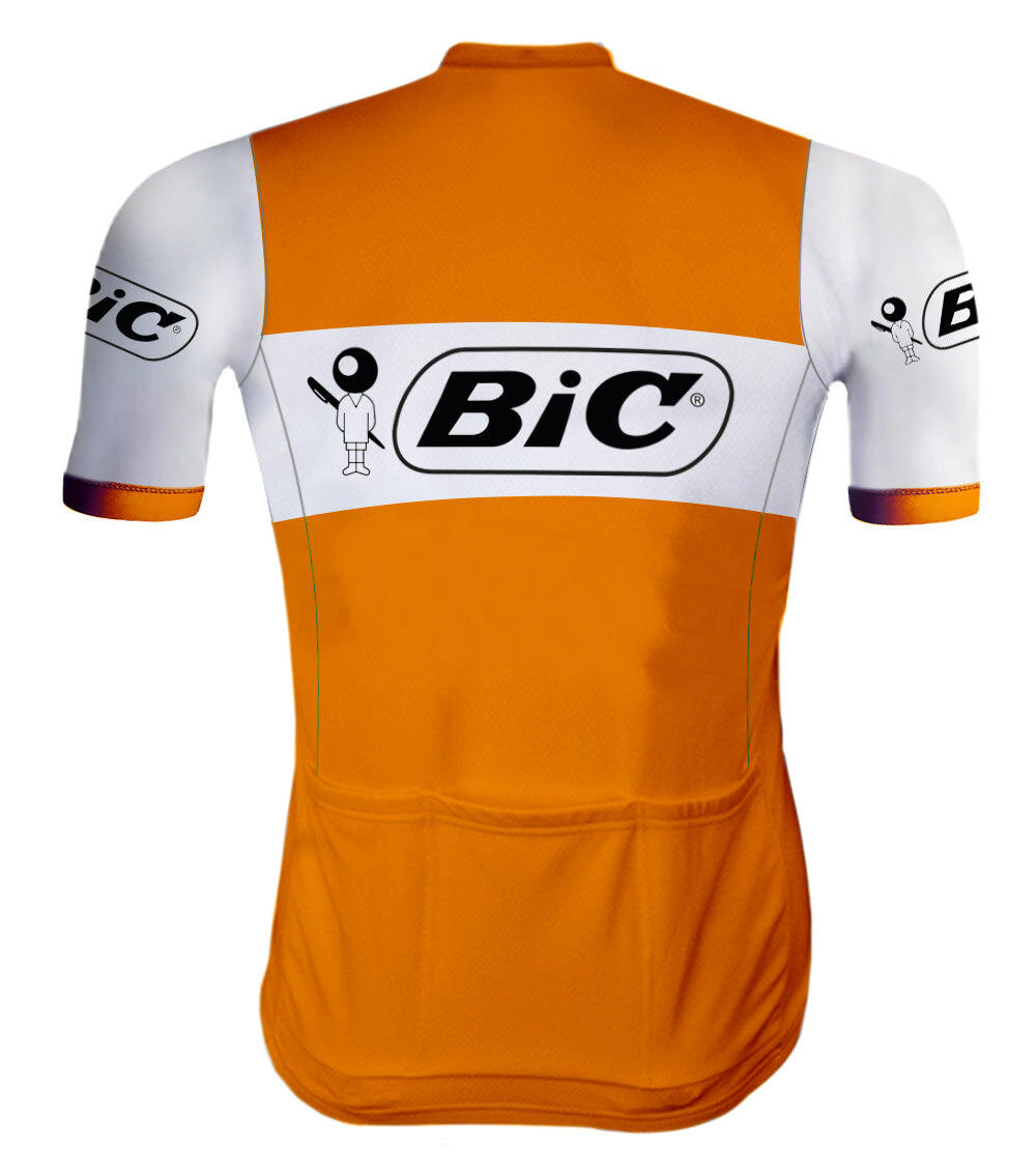 Retro Wielershirt Bic Oranje - REDTED 2/5