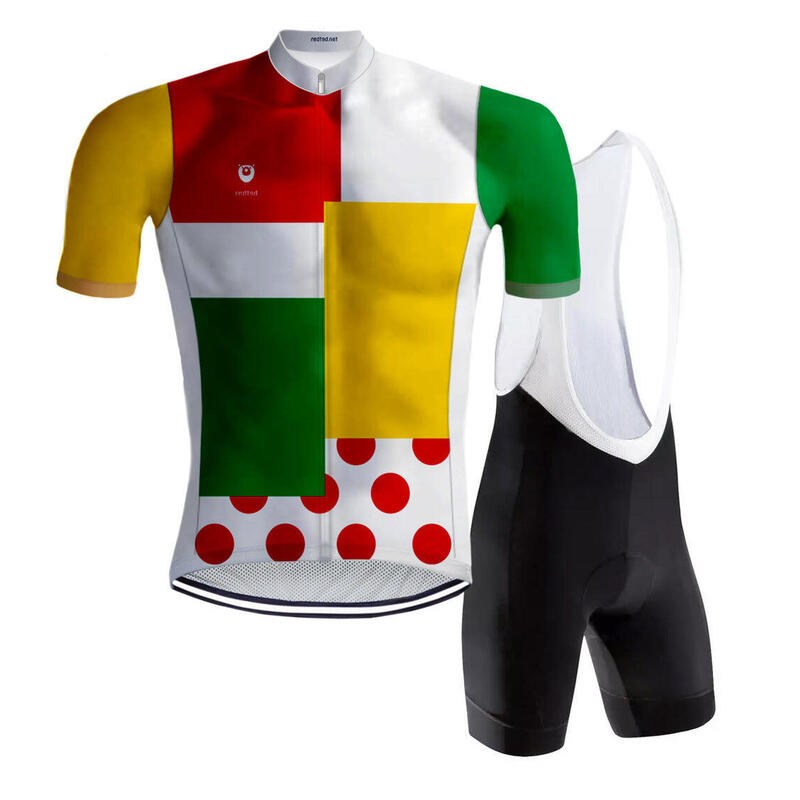 Tenue De Cyclisme Rétro Du Combiné - REDTED