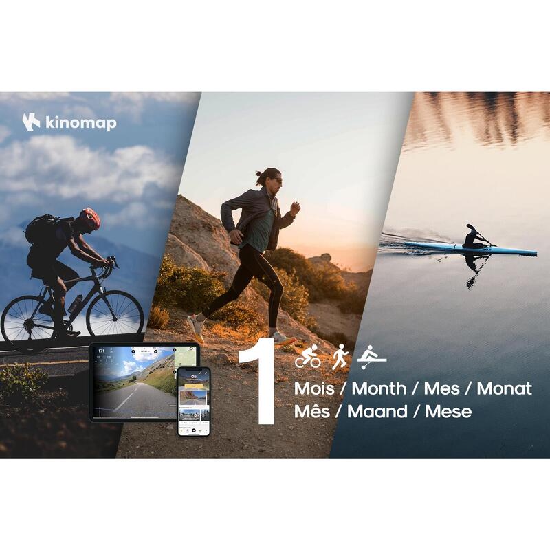 Aplicación de vídeos de entrenamiento en interiores KINOMAP 1 mes