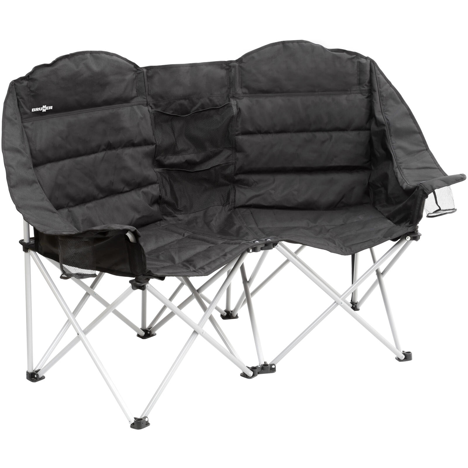 Brunner - Canapé De Camping Pliant Rendez-vous Double Lounge Chaise Pliante Jardin - Chaise - Gris - Taille Unique - Decathlon