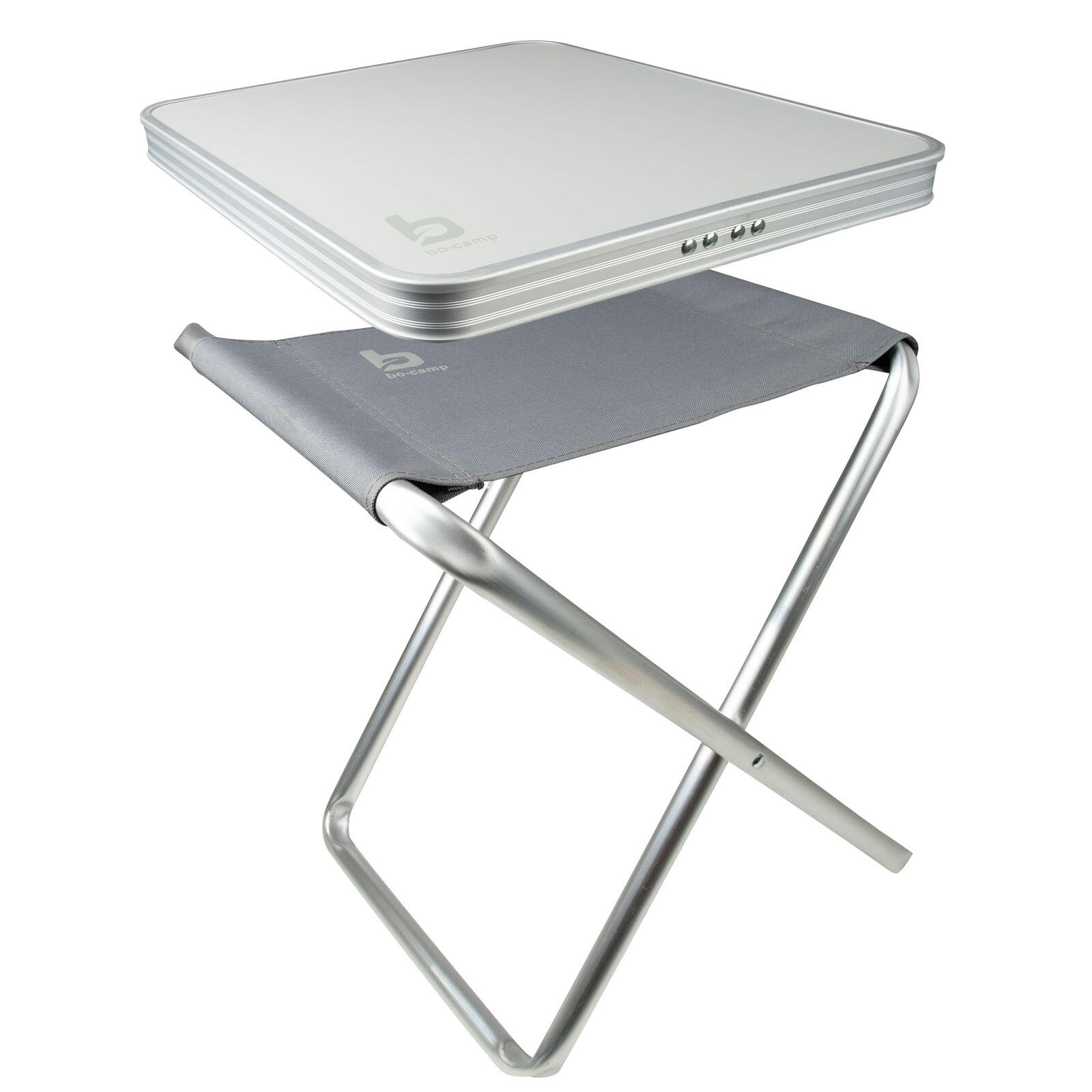 BO-CAMP Mini Alu Klapphocker Camping Tisch Angel Falthocker Sitz klappbar