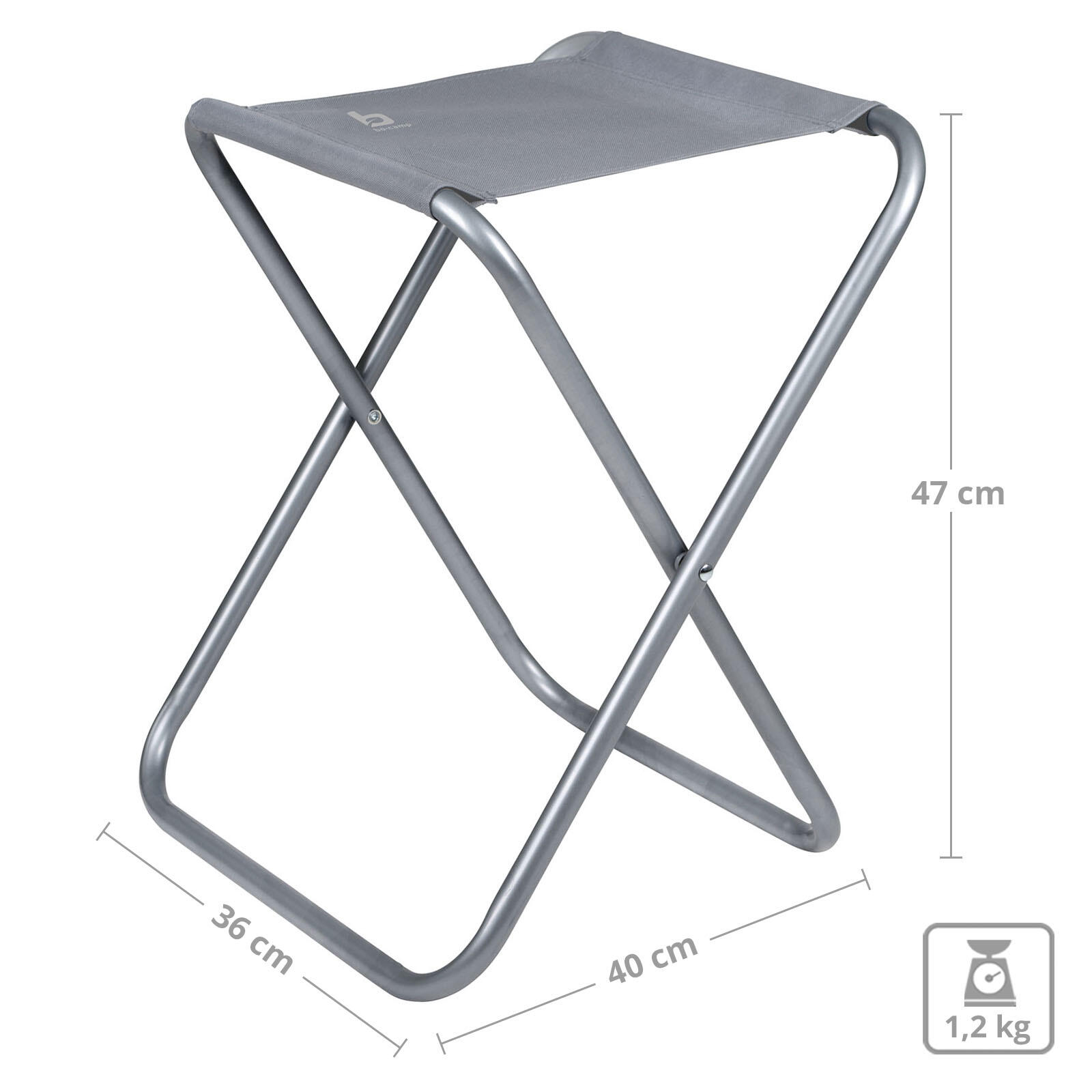 Mini Klapp Camping Falthocker Angel Sitz Fuß Bank klappbar Stahl 2/4