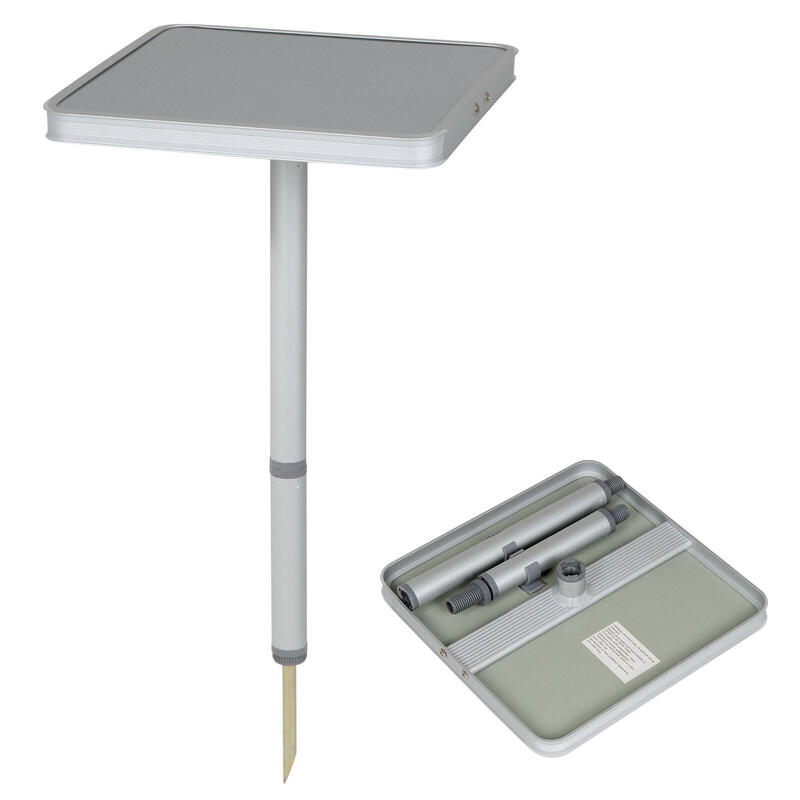 Mini mesa de camping aluminio para servir pesca bivvy 3 alturas