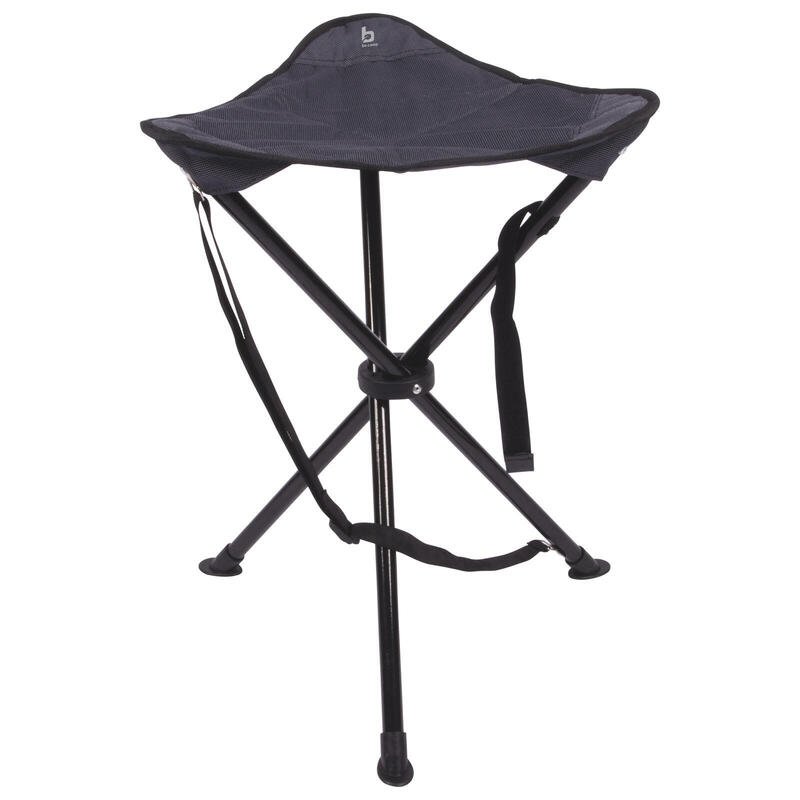 Trépied XL Haut Tabouret pliable Camping 3 pieds Pêche Acier 100 kg