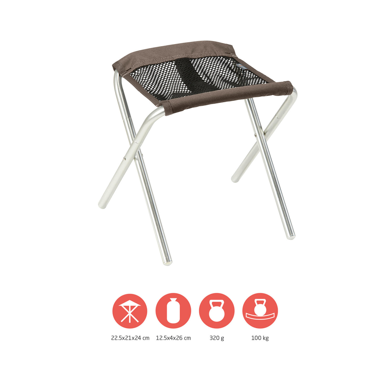 Taboret składany Sinyala Micro Camping Aluminiowy 320g Lekki 2/8
