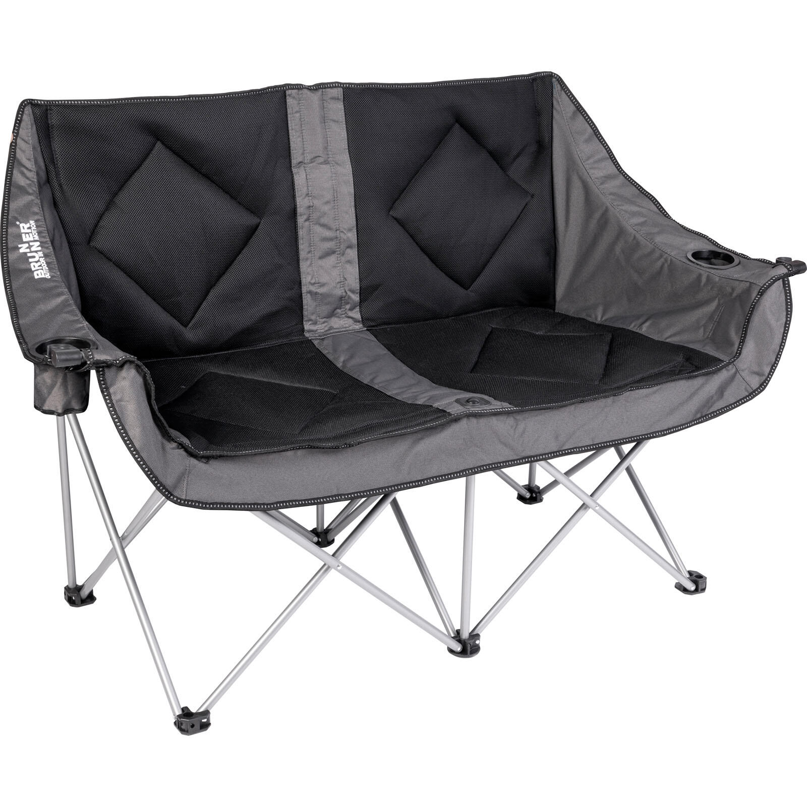 Camping bank Action 3D dubbele lounge 2 persoons klapstoel 200 kg 1/4
